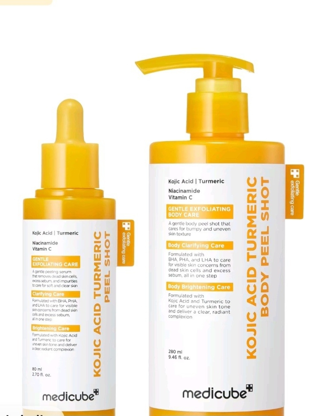 Medicube Kojic Acid Turmeric Body Peel Shot - Yellow